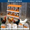 Chicken Nesting Boxes, 6 Hole Roll Away Nest Box for Chicken and Poultry to Collect Eggs, Egg Laying Boxes for Chicken Coop - 4 of 4