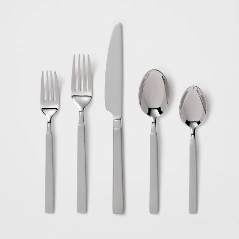 Flatware in Black Acrylic  Dinner Fork, Salad Fork & Dinner Knife