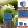SpassWay 8" Dia Outdoor Indoor Ceramic Planter Pot Decorative Planter with Drainage Hole Patio Flower Pot - 3 of 4