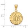 Black Bow Jewelry 14k Yellow Gold Plated Sterling Silver Iowa Hawkeyes NCAA Medium Pendant - 2 of 3