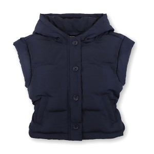 Hope & Henry Girls' Hooded Puffer Vest, Kids - 1 of 4