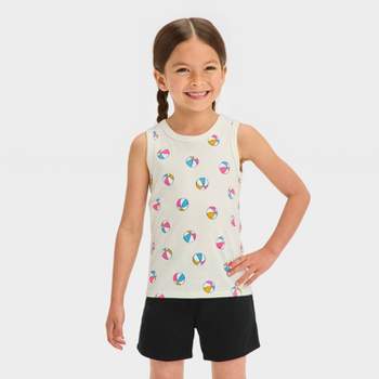 Toddler Girls' Volleyball Shirt - Cat & Jack™ Cream