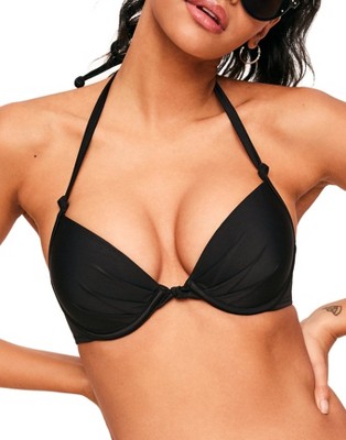 Adore Me Women's Deandra Swimwear Top 34d / Jet Black : Target