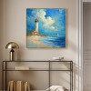 Art Remedy Lighthouse Sunrise Chic Coastal Wall Art Framed - 2 of 4