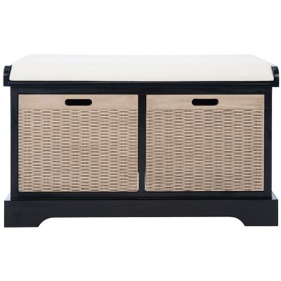 Landers 2 Drawer/Cushion Storage Bench  - Safavieh