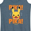 Women's - Pokémon - Pika Pika Scared Graphic Racerback Tank - 2 of 4