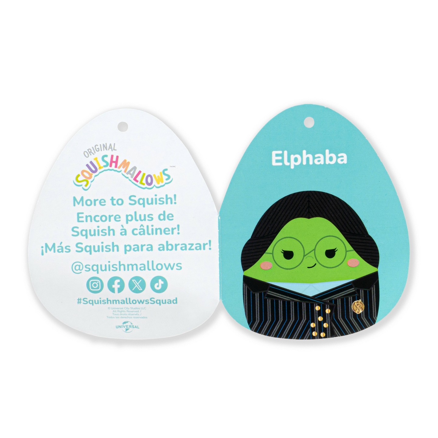 Детская мягкая игрушка Squishmallows 5" Gershwin Shiz U Elphaba & Glinda Little Plush — фото 8