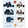 24V 9Ah Kids Ride On Go Kart Toy,High Speed 8.1MPH Drifting Car with 2x300W Motors,14.3" XL Seat,Full Metal Frame - 4 of 4