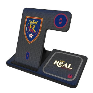 Keyscaper Real Salt Lake Linen 15-Watt 3 in 1 Charging Station - 1 of 4