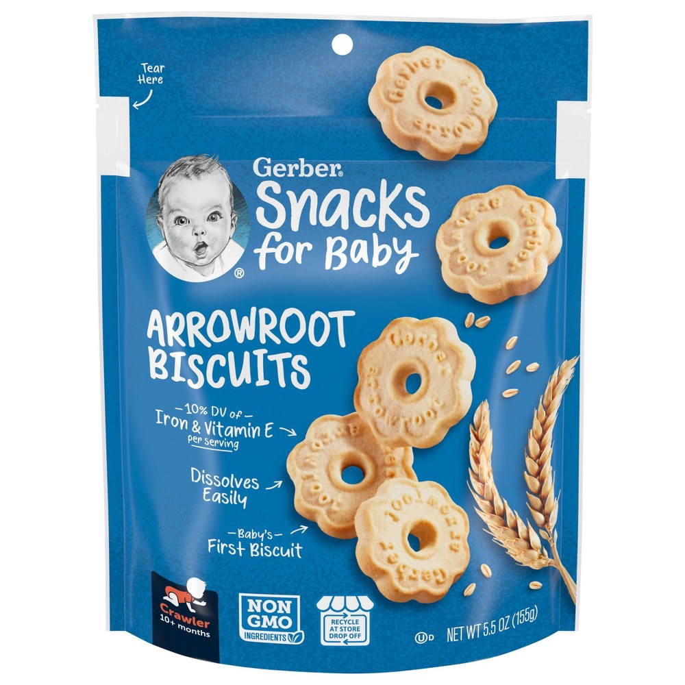 Photos - Baby Food Gerber Arrowroot Cookies- 5.5oz 
