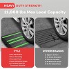 Pyle Curved Curb Ramp (Single Pack) - 2' Length, Rubber Construction with Green Reflective Strips - 4 of 4