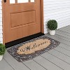 A1HC Rubber and Coir Heavy Duty Doormat for Outdoor Entrance 23"x38", Leaf Border - 2 of 4
