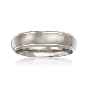 Ross-Simons Men's 6mm Titanium Wedding Ring - 1 of 3