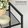 SONGMICS Storage Rack Bathroom Shelf Extendable Plant Steel Stand with Adjustable Shelf - 3 of 4