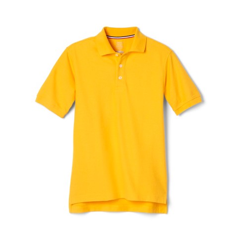 French Toast School Uniform Co-ed Short Sleeve Pique Polo-adult-gold-m ...