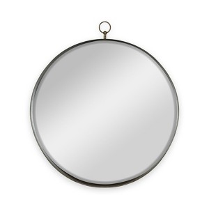 SEVOBAL Bathroom Vanity Mirrors Robust and Safe Round Metal Frame Elegant Modern Design Sturdy Build Enhanced Visibility, Gold, 24"*1"*28" - 1 of 4