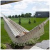 Vivere Authentic Brazilian Cotton Hammock, Outdoor Hanging Daybed, Honey Island - 3 of 4
