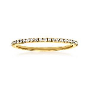 RS Pure by Ross-Simons 0.15 ct. t.w. Diamond Stackable Ring in 14kt Yellow Gold - 1 of 4