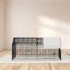 Acekool Large Walk-in Metal Chicken Coop for 10 Chickens, Reinforced Mesh Run, Waterproof & UV Cover, Secure Lock, Outdoor Poultry Pen - 2 of 4