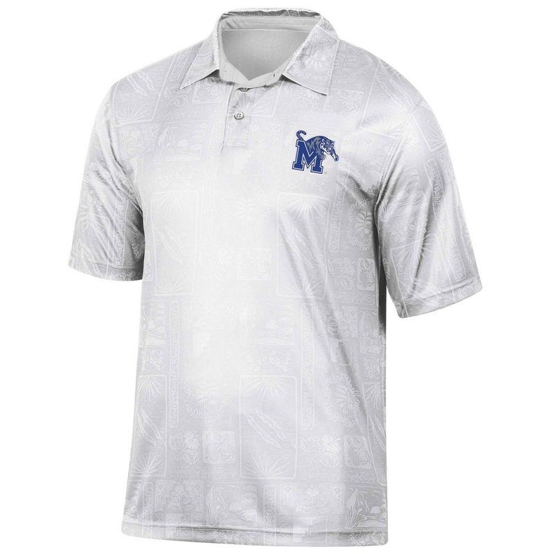 NCAA Memphis Tigers Men&#39;s Tropical Polo T-Shirt, 1 of 4