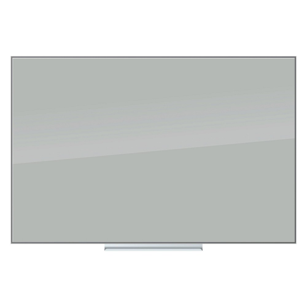 Photos - Dry Erase Board / Flipchart U Brands 36"x24" Floating Glass Dry Erase Board Gray Surface Frameless