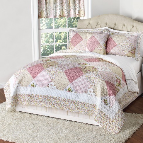 Lakeside Emma Patchwork Finish Bedding Quilt King Farmhouse Bedroom Accent Target