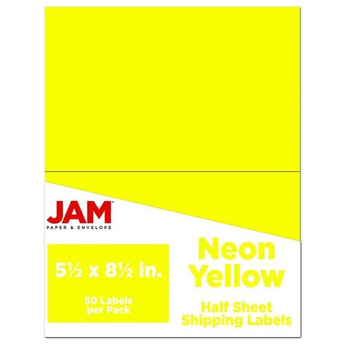 Yellow Labels On A4 Sheets