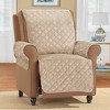 Collections Etc Soft Velvet Waterproof Quilted Furniture Cover - 2 of 3