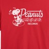 Women's - Peanuts - Records Dancing Snoopy Cropped Graphic T-Shirt - 2 of 4