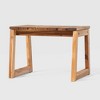 Saracina Home Modern Slatted Rectangle Outdoor Acacia Accent Table Natural: Weather-Resistant Patio Table - 4 of 4