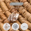 Leafael Wish Stone Pendant Necklace with Birthstone Crystal, 18K Rose Gold Plated/Silvertone, 18" + 2" - 3 of 4