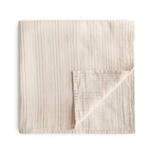 Mushie Organic Cotton Muslin Swaddle Blanket - 1 of 4