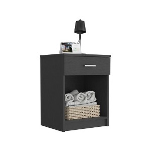 NicBex Nightstand with 1 Drawer, Bedside Table with Open Shelf, Modern Night Stand for Bedroom Living Room - 1 of 4