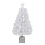 Northlight 3' Pre-Lit LED Color Changing White Fiber Optic Artificial Christmas Tree