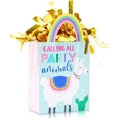 Blue Panda 6 Packs Llama Gift Bag Balloon Weights, Birthday Party Decorations, 6 oz