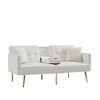 Racxily Velvet Futon Sofa Bed with Gold Metal Legs - 4 of 4