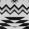 Northlight 4' x 6' Black and White Aztec Print Rectangular Outdoor Area Rug - 4 of 4
