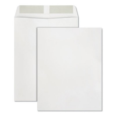 Quality Park Catalog Envelope, 24 lb Bond Weight Paper, #13 1/2, Square Flap, Gummed Closure, 10 x 13, White, 250/Box