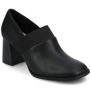 Journee Women's Velma Medium and Wide Width Stretch Dress Booties - 1 of 4