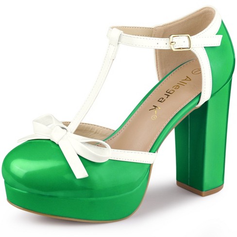 Bright green hot sale shoes heels