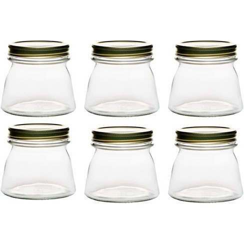 Amici Home Ice Cream Color Lid 16 Oz Glass Mason Jars With Reusable Straws,  Set Of 3 : Target
