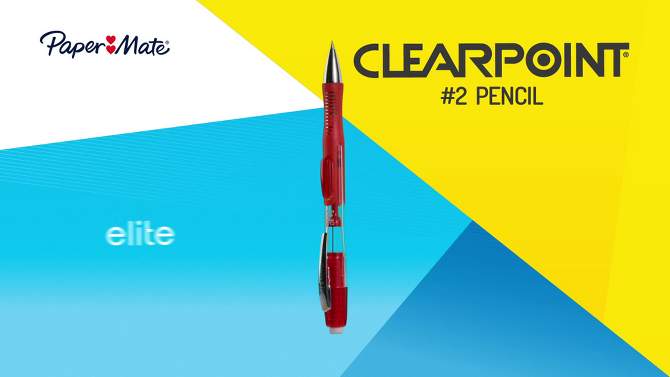 Paper Mate Clear Point 10pk #2 Mechanical Pencils 0.7mm Multicolored, 2 of 13, play video
