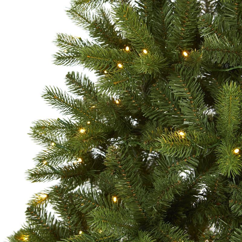 Nearly Natural 6&#39; Pre-Lit LED New Haven Spruce Artificial Christmas Tree Clear Lights, 6 of 9