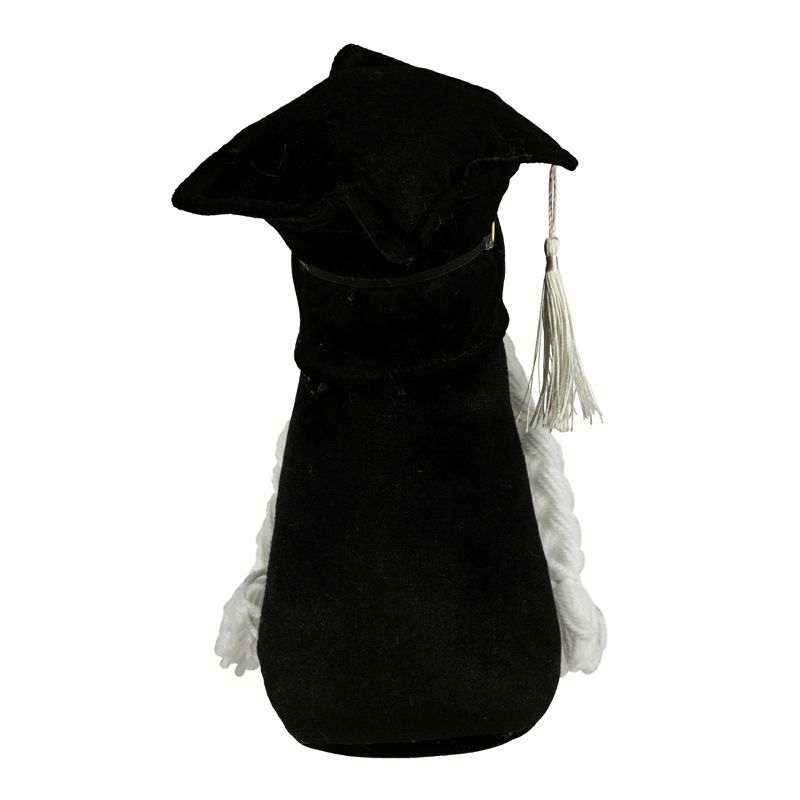Northlight 10.5" Graduation Day Girl Gnome in Black Cap and Gown, 5 of 6