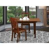 Dinette Set with Butterfly Leaf - Cottage Dining Table & Chair Set - Elegant Mahogany Furniture - 2 of 4