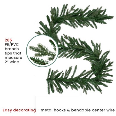 Lifelike Grande Spruce 12" Square Artificial Christmas Garland