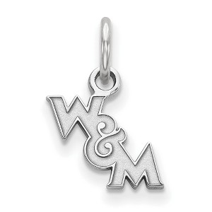 Black Bow Jewelry Sterling Silver College of William & Mary Tribe NCAA Extra Small Pendant - 1 of 3