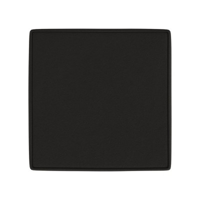 Chocolate Brown Velvet Square Storage Ottoman with Honey Oak Legs