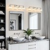 POWLIG 22" 3-Light Vanity Light with Crystal Shades - Modern Dimmable Bathroom Lighting - 2 of 4