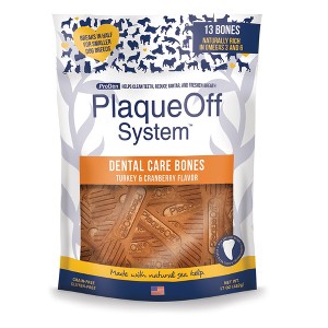ProDen PlaqueOff System Dental Care Bones with Turkey & Cranberry Flavor for Dogs 17 oz - 1 of 4